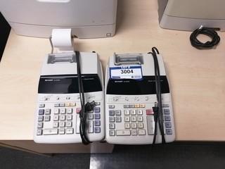 Qty Of (2) Sharp Color Printer Calculators