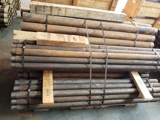 Qty Of 5ft Approx. 2 1/2in - 3 1/2in Diameter Drill Rods