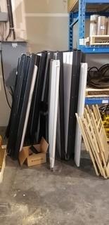 Qty of Cubical Dividers C/w (4) Folding Chairs