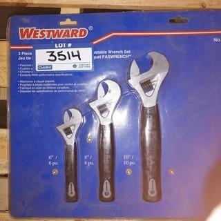 Westward Adjustable Wrench Set