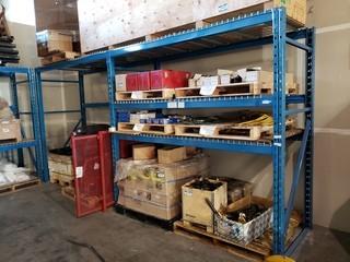 2-Sections Of Pallet Racking w/ Mesh Shelving *Note: Contents Not Included*