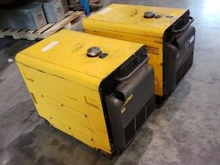 (2) Kipor Diesel KDE7000TA Generators