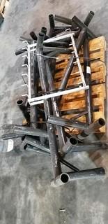 Bundle Of Pipe Racks C/w Metal Hooks