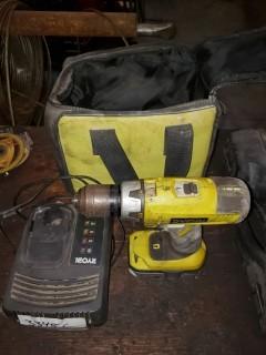 Ryobi 18V Drill C/w Charger And Bag