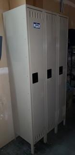 1-Bank Of Lockers (3) Doors