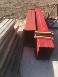 Quantity of Square Steel Ducting and Steel Pipe Stand.