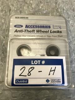 Ford Accessories, (1 Set) Anti Theft Wheel Locks, PN 3C3J-IA043-AA, (New)