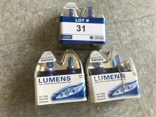 (3) Lumens SW5202 Light Bulbs, (New)