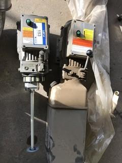 (2) Used Hydraulic Pumps, (1) Tank Missing, Both 208/230V Ac, (Condition Unknown)