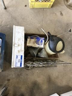 North First Aid Kit (appears Complete), Hose Clamp Stand and Misc Tools and Parts