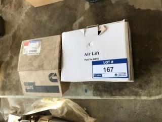 Air Lift Compressor, PN 16092 and (2 Boxes  Cummins Parts, PN0509 3067 AA-001