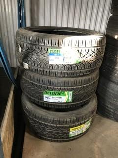 (3) 305/45R22 Delinte Tires, (New)