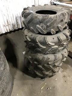 Quantity of Modzilla CTC Quad Tires, (1) 28 x 9.5 -12, (3) 30x11x14