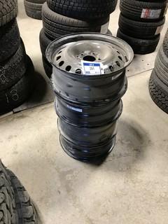 (4) 6 1/2 J X 17 Steel Rims