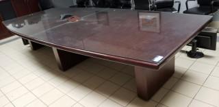 14ft X 6ft Wood Conference Table *Note: Buyer Responsible For Load Out*