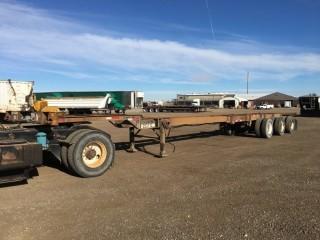 1993 Stoughton 40'-53' Triaxle Container Chassis c/w 11R22.5 Tires. S/N 1DW1C4833FS830112. No registration available.