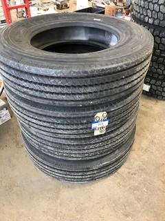 (4) 255/80R22.5 Tires