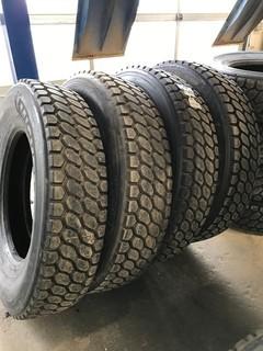 (4) 11R24.5 Tires