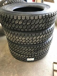 (4) 11R24.5 Tires