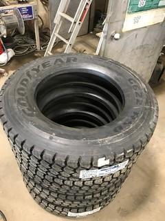 (4) 265/75R22.5 Tires