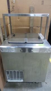 MKE Ice Cream Deep Freezer With Shelf, Stainless Steel Construction