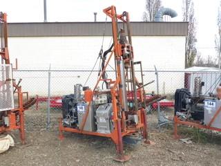 Unit 52: Heli Casing Drill C/w 4-Cyl Diesel Isuzu Engine And 3 Joints Of Pipe. Showing 230Hrs