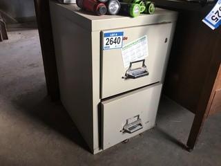 Fire Resistant 2 Drawer File Cabinet.