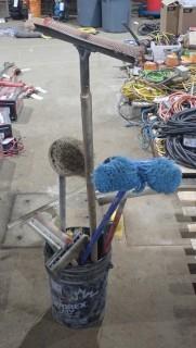 Qty of Scrub Brushes And Squeegees
