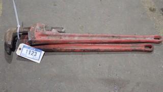 Qty Of (2) 36" Ridgid Pipe Wrenches
