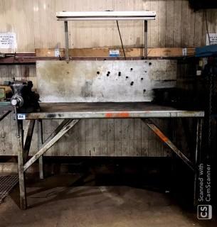 Steel Work Table C/w Vise