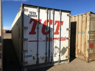 48' Storage Container, c/w Thermo King Reefer, # TCTU 880022.