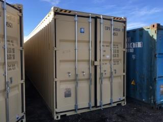 40' Storage Container. # EQPU 6408649.