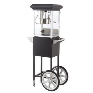 New 8 Oz Popcorn Machine Cart - Black