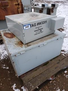 (2) Steel Storage Boxes