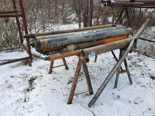 (2) Steel Saw Horses C/w Contents