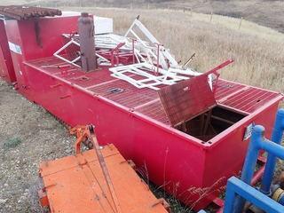 24' Mud Tank, C/W Railing And Steps (Detachable), Miscellaneous Pipe, Tubing And Pylons. Pump SN - N1 01574 *Buyer Responsible For Load Out*