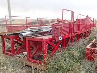 Skid Mounted Drill Rig Platform, c/w Ramps, Rig Mat *Buyer Responsible For Load Out*