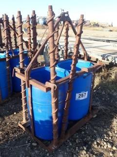 4'x2' Metal Basket, C/W Water Drum And Augers