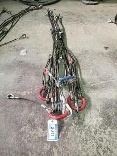 Qty Of 6-Point Cable Lifting Slings C/w To Fit Heli's