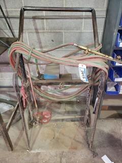 Oxy/Acetylene Cutting Torch Cart C/w Torch