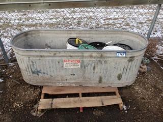 Custom Built Water Trough C/w Contents