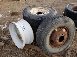 (3) 16" Rims/Tires, (1) 16" Dually Rim/Tire And (1) T/A Rim