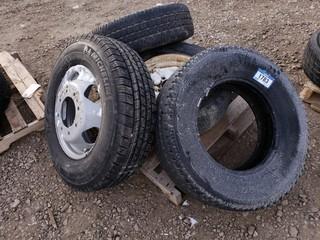 (1) 17" Dually Rim/Tire, (1) 16.5" Rim/Tire, (1) 17" Tire And (1) 18" Tire