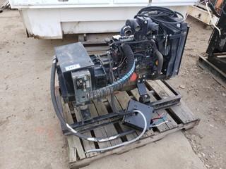 2006 Isuzu Single Phase Diesel Powered Generator. Showing 1317Hrs. SN X07F250050 *Note: Running Condition Unknown*