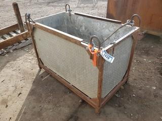 Steel Frame And Checker Plate Box C/w Cables