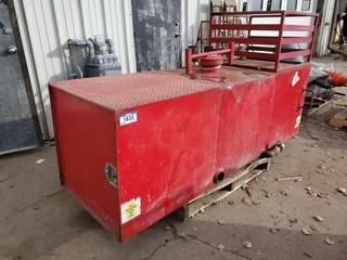 Metal Tank C/w Tool Box On Bottom