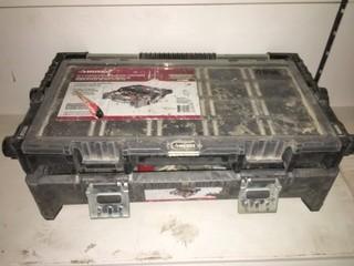 Parts Organizer with Miscellaneous Staples, Voltage Tester, Etc.