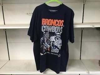 Bronco/Cowboys T-Shirt, Size XL.