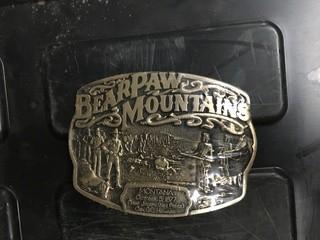 Bearpaw Mountain Belt Buckle.
