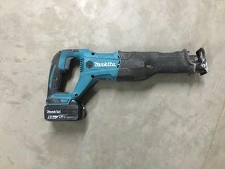 Makita 18V Reciprocating Saw, with Battery.